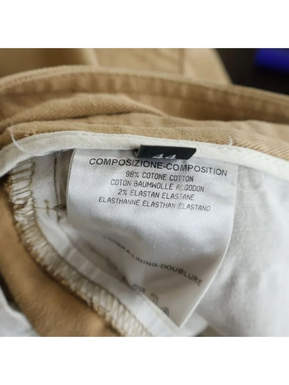 Gucci Skinny Pants Zip Fly Chino Beige